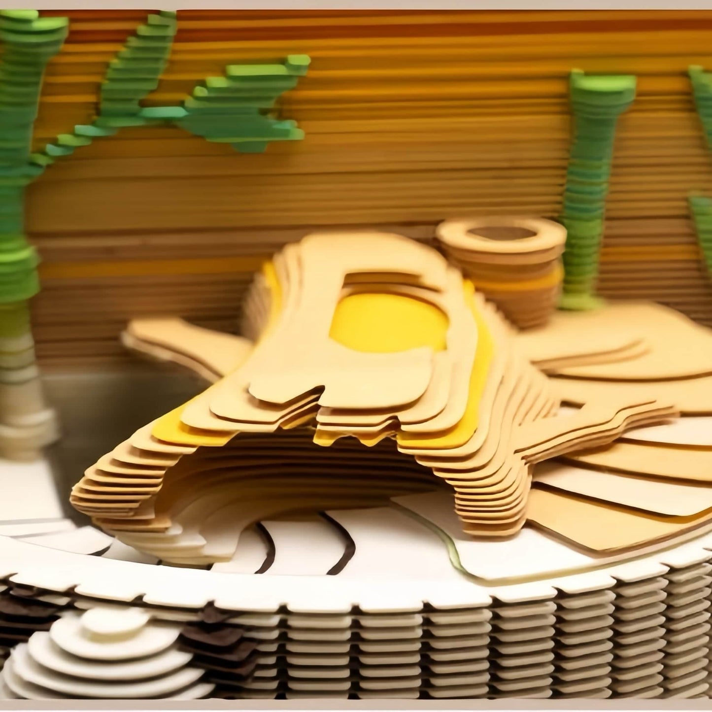 3D Laser-Cut Panda Sticky Notes – Hidden Paper Carving Memo Pad