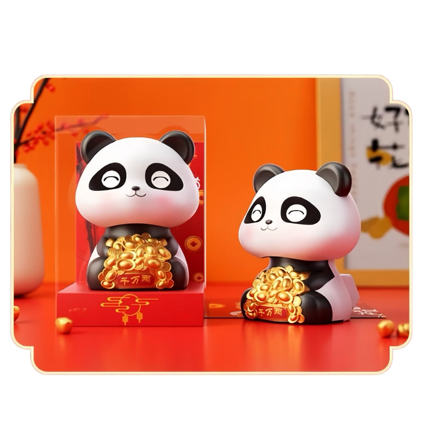Solar Panda Decor โ Solar-Powered Lucky Panda Figurine for Positive Energy