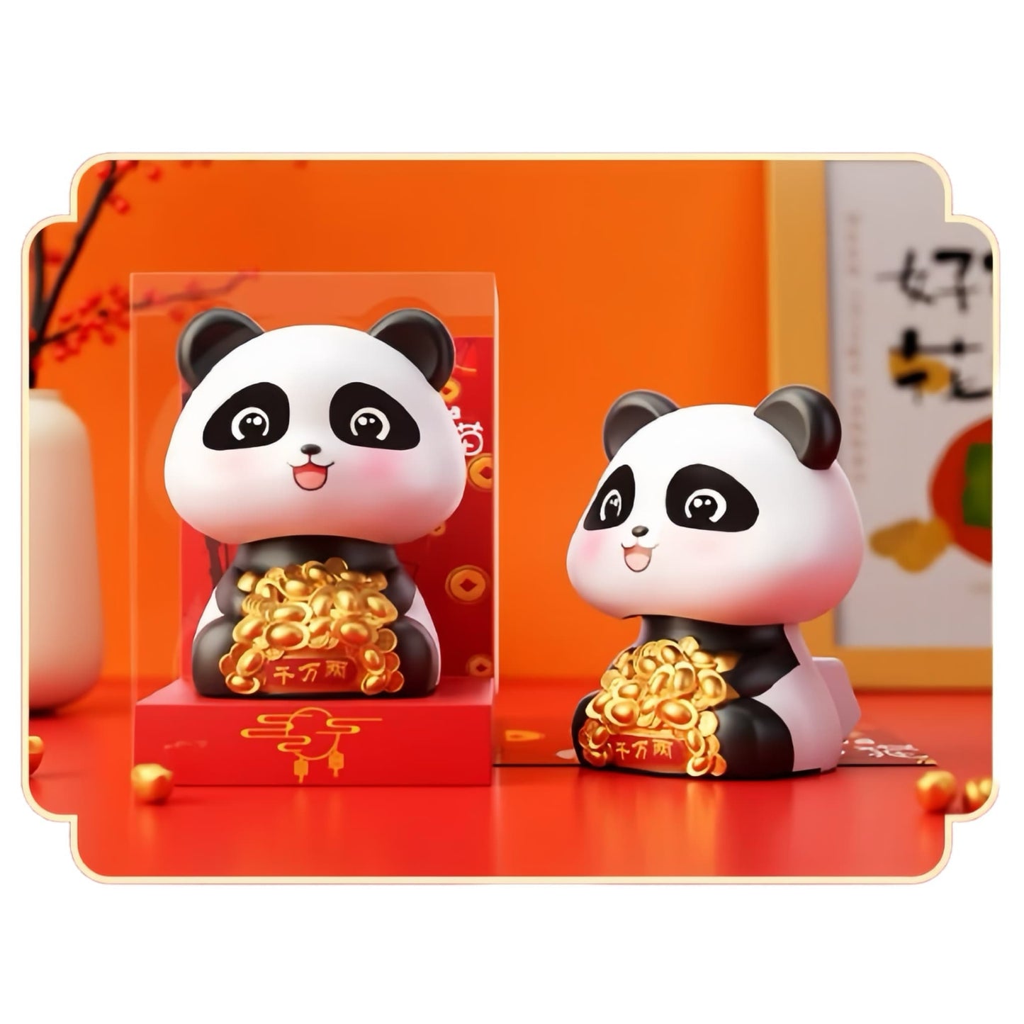 Solar Panda Decor โ Solar-Powered Lucky Panda Figurine for Positive Energy