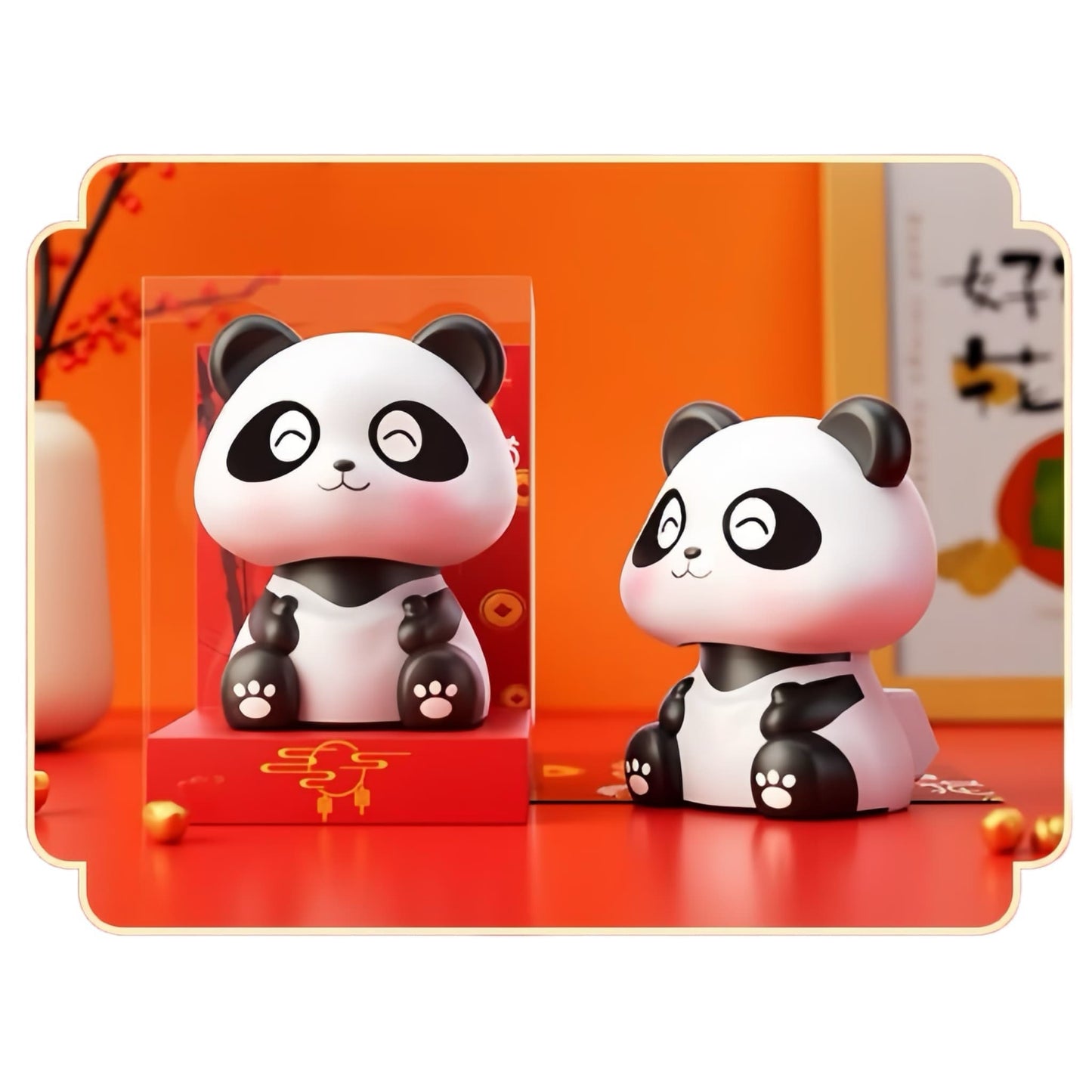 Solar Panda Decor โ Solar-Powered Lucky Panda Figurine for Positive Energy