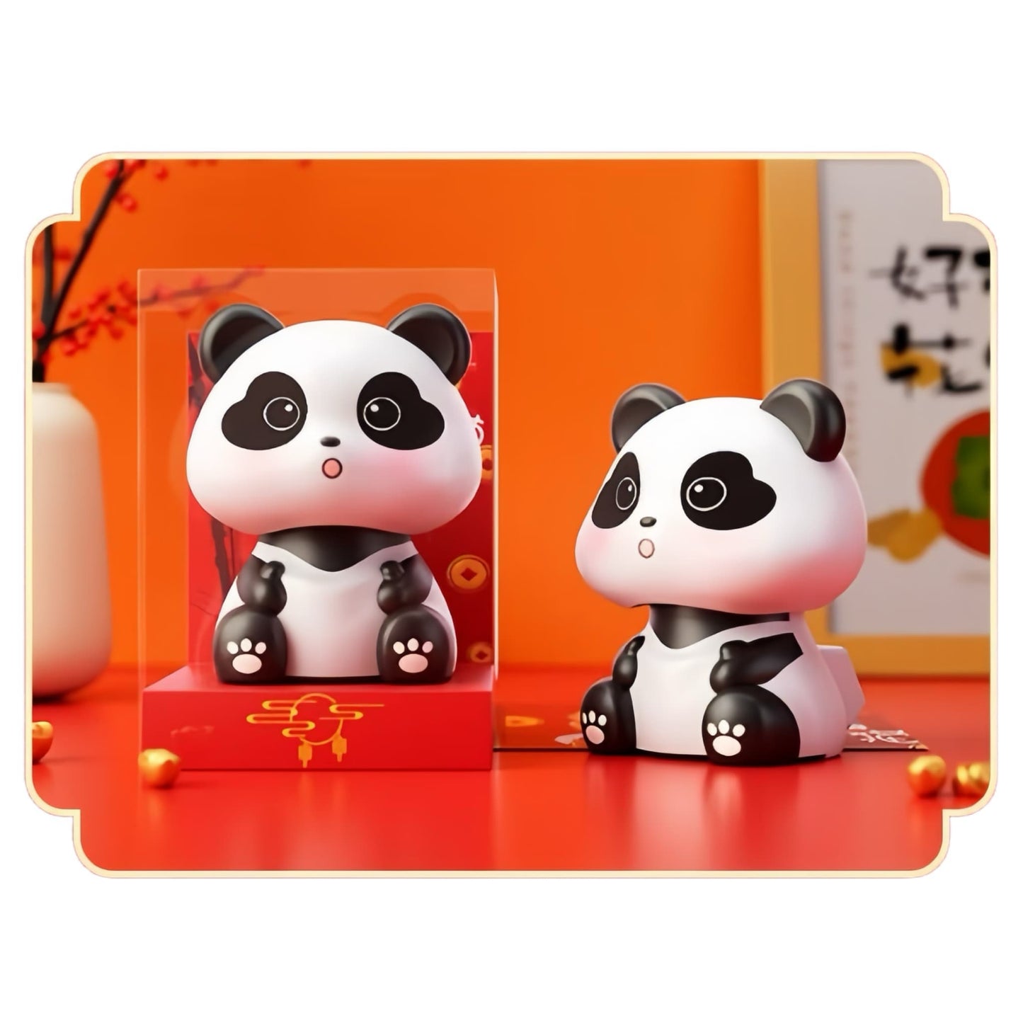 Solar Panda Decor โ Solar-Powered Lucky Panda Figurine for Positive Energy