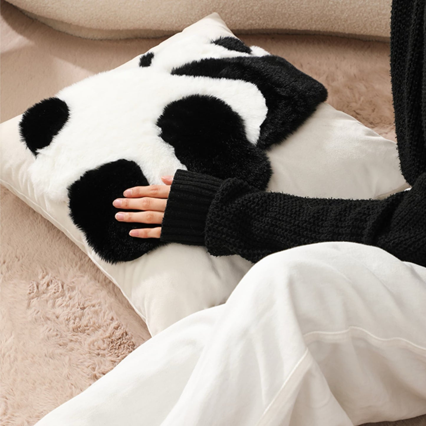 Almohada de abrazo de panda: suave, adorable e imposible de resistir 🐼💘