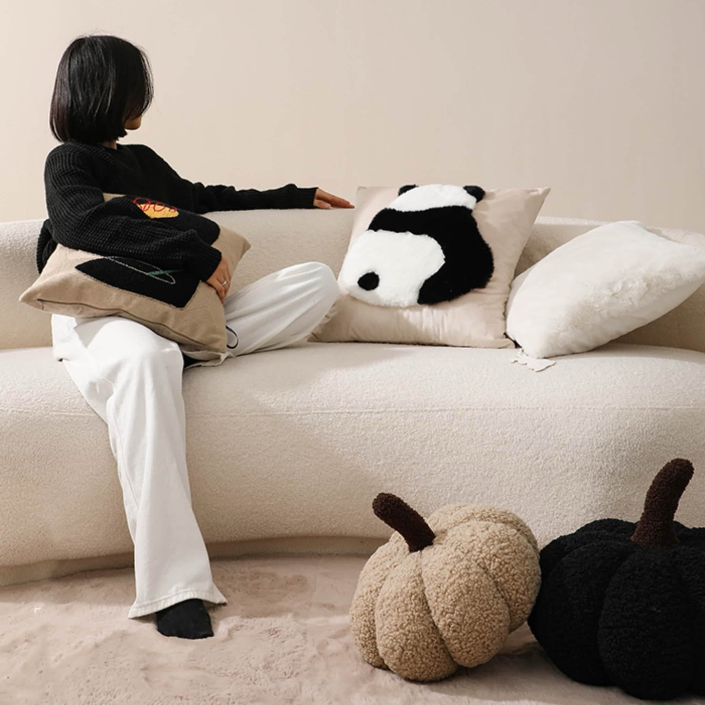 Almohada de abrazo de panda: suave, adorable e imposible de resistir 🐼💘
