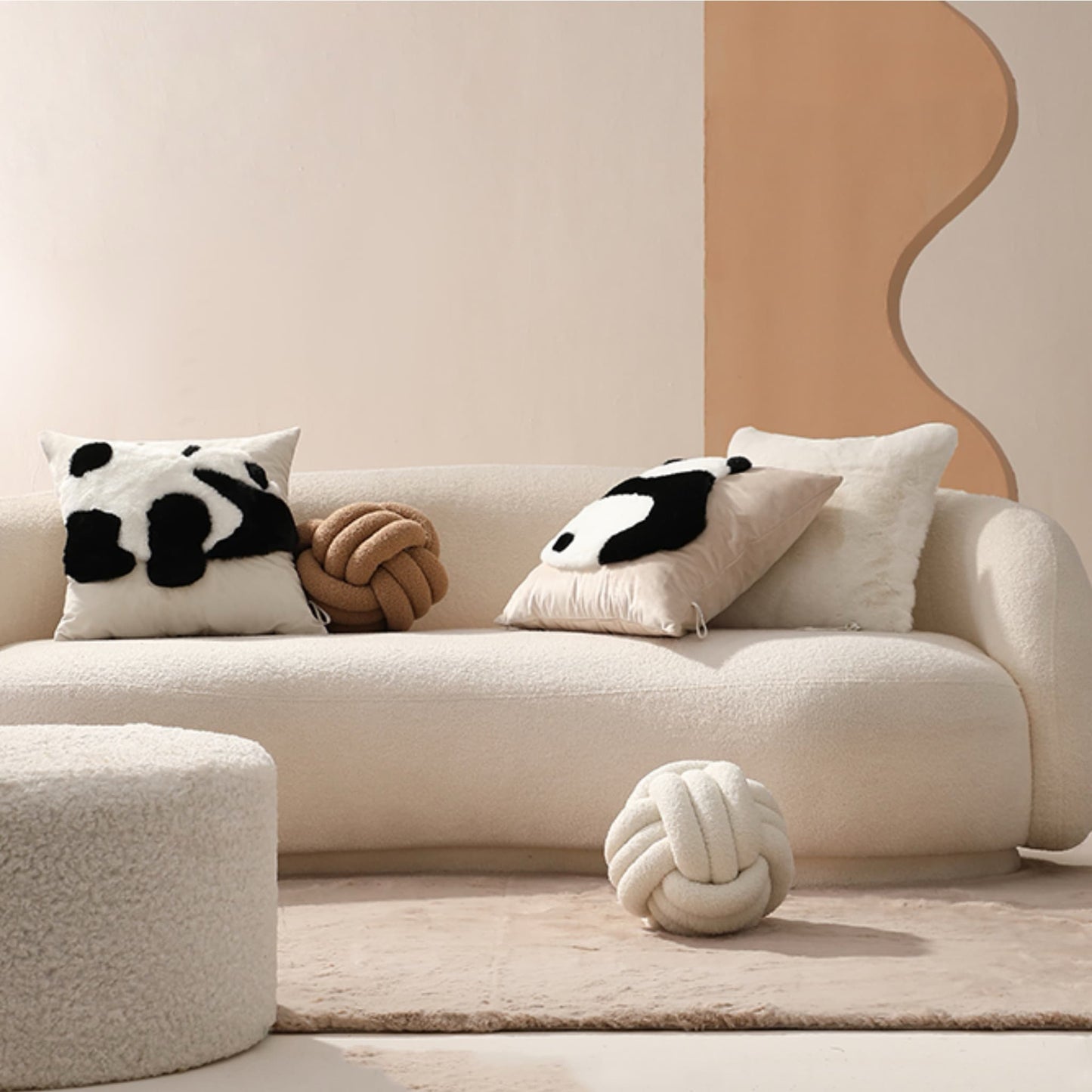 Almohada de abrazo de panda: suave, adorable e imposible de resistir 🐼💘