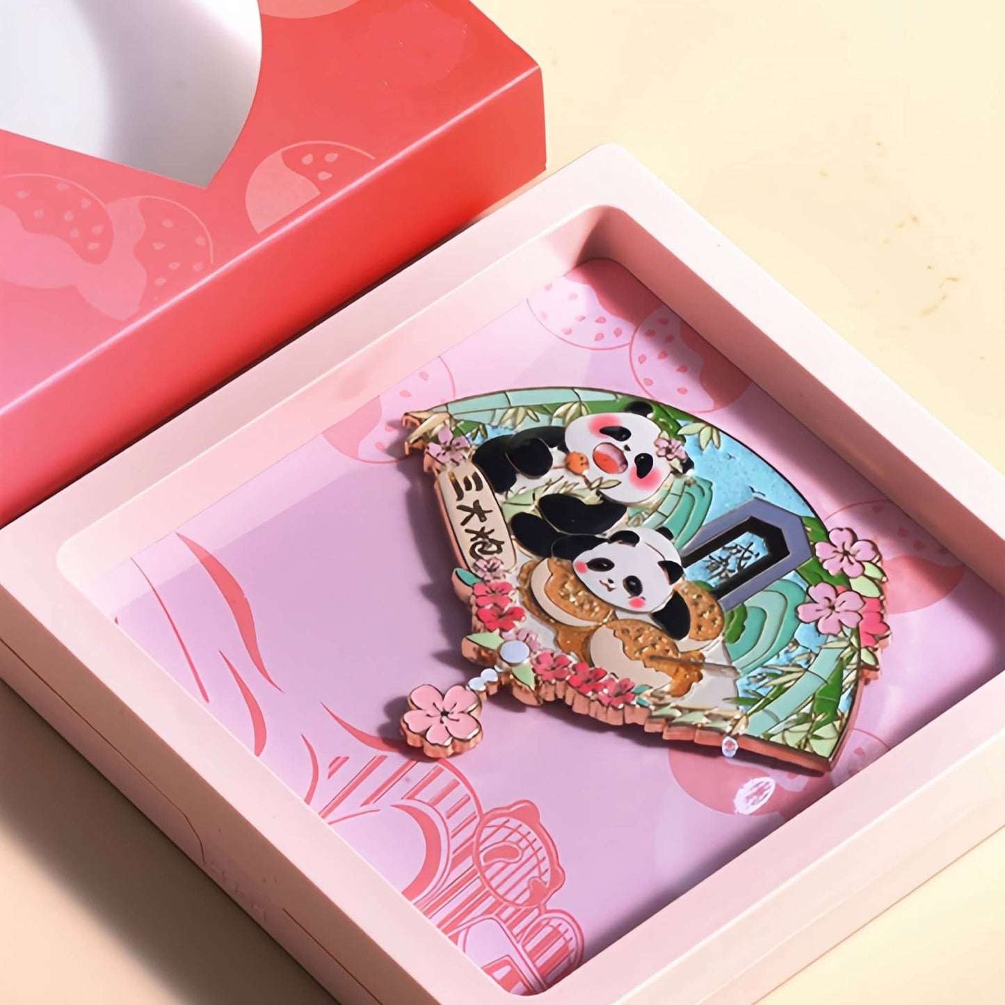 Juego de imanes de panda Hua Hua: edición de comida y lugares emblemáticos de Sichuan 🐼🍜🏯