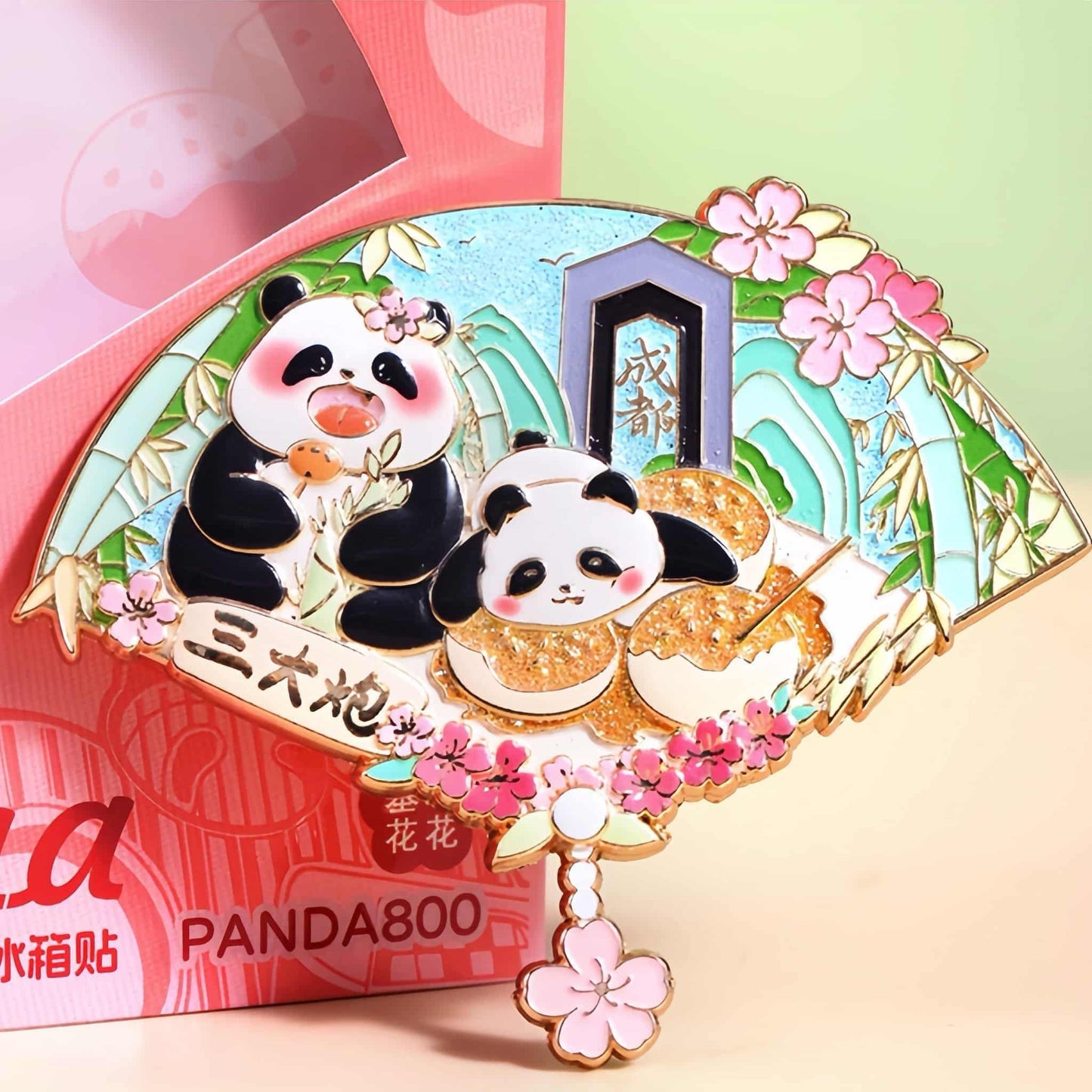 Juego de imanes de panda Hua Hua: edición de comida y lugares emblemáticos de Sichuan 🐼🍜🏯