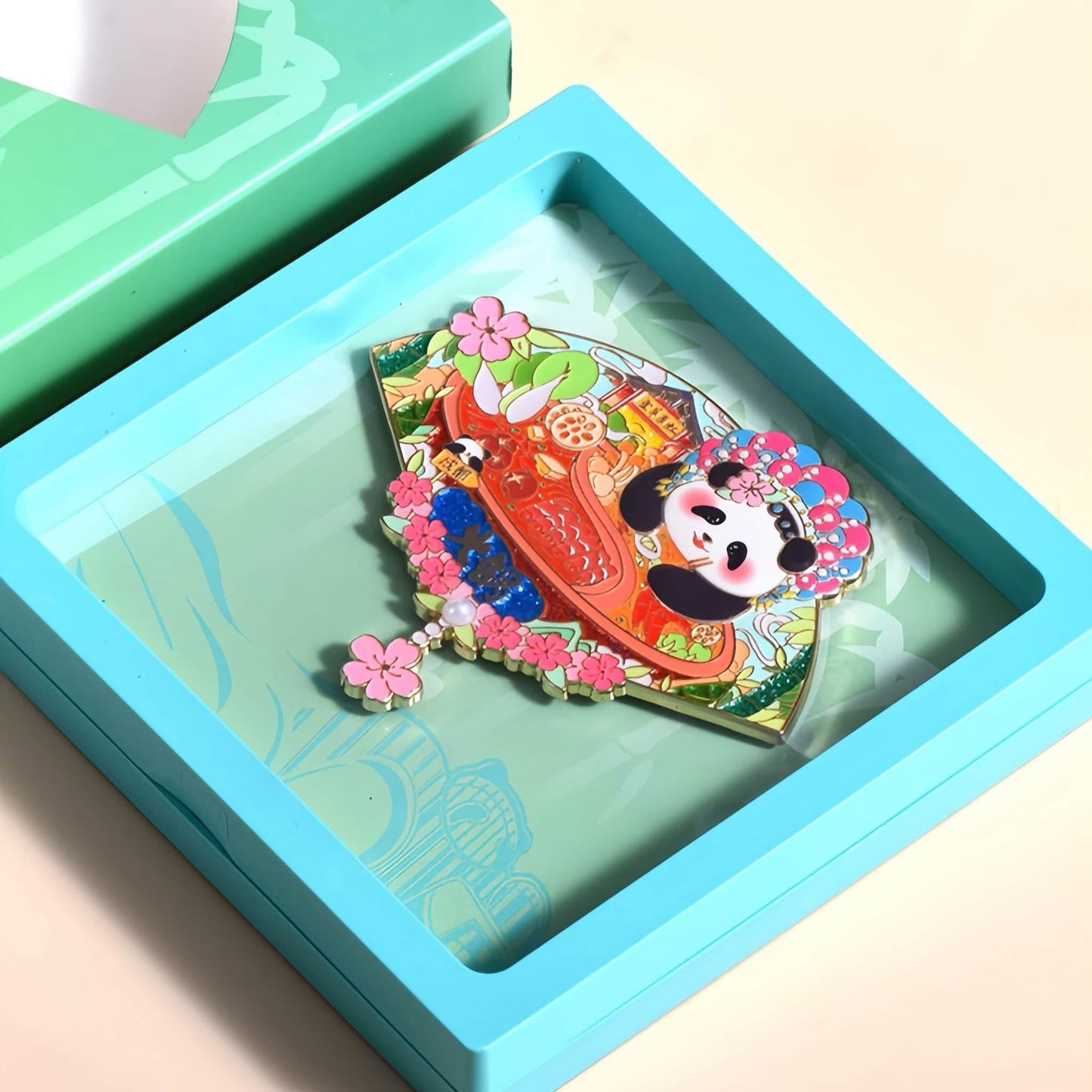 Juego de imanes de panda Hua Hua: edición de comida y lugares emblemáticos de Sichuan 🐼🍜🏯