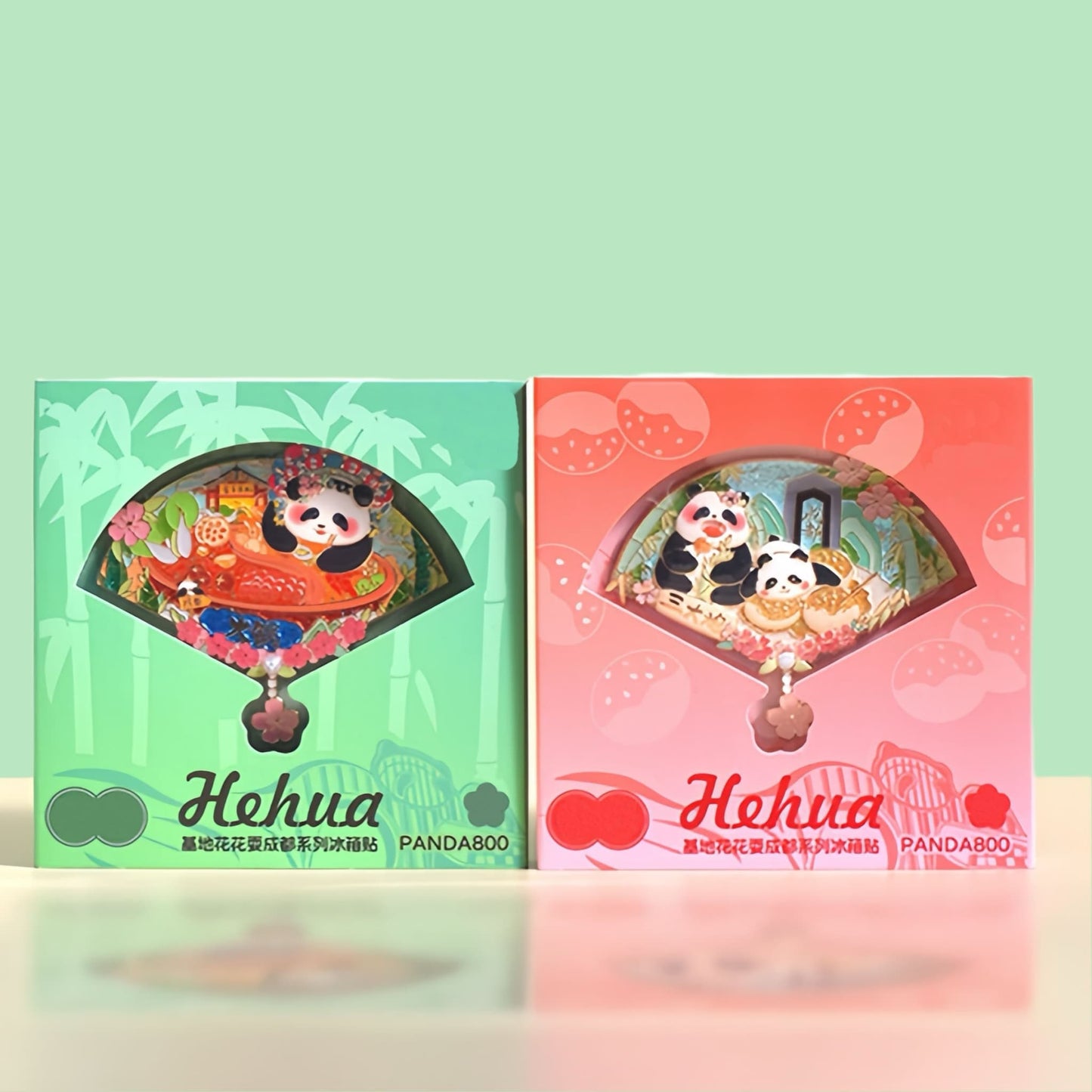 Juego de imanes de panda Hua Hua: edición de comida y lugares emblemáticos de Sichuan 🐼🍜🏯