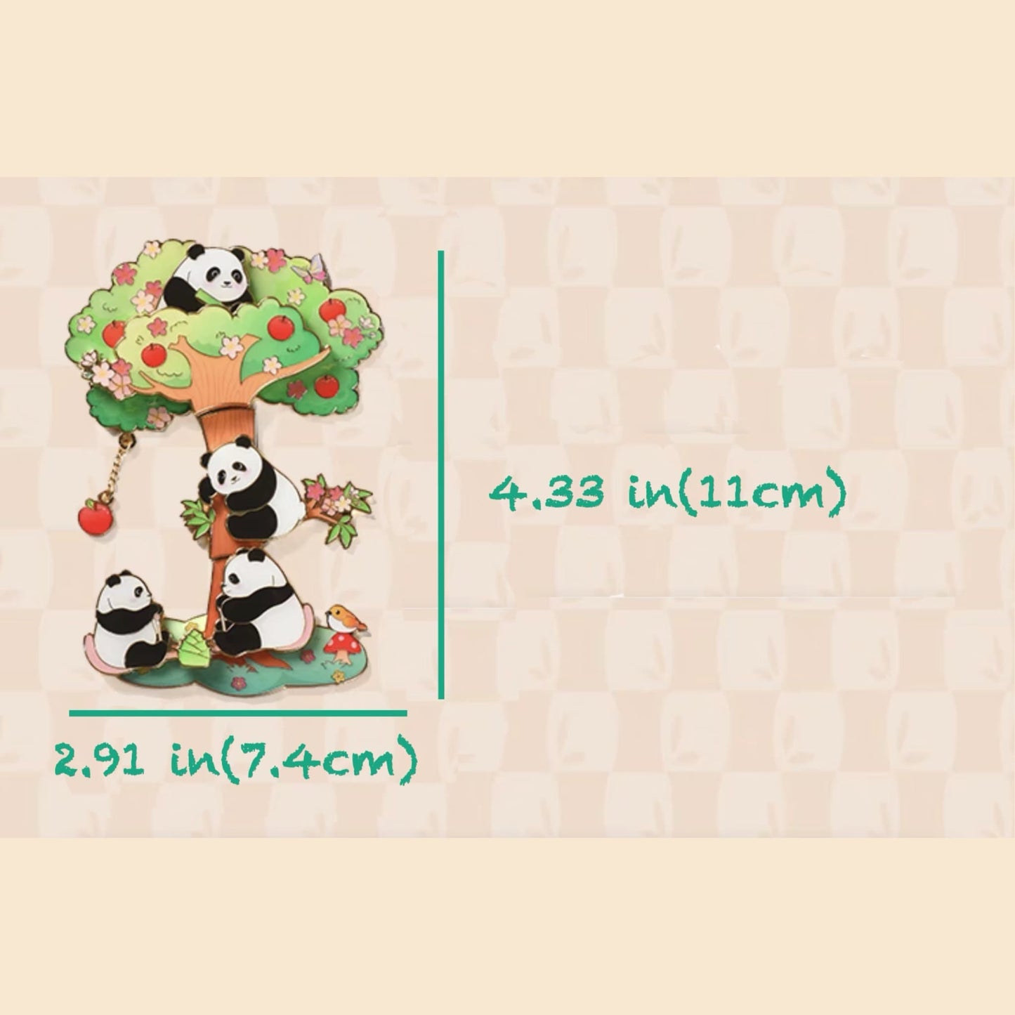 Decoración magnética de panda mágico: el adorable panda que ilumina cada momento 🐼✨