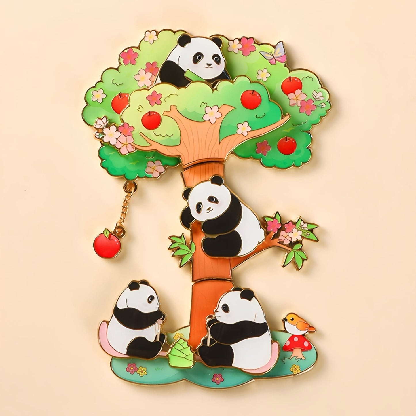 Decoración magnética de panda mágico: el adorable panda que ilumina cada momento 🐼✨