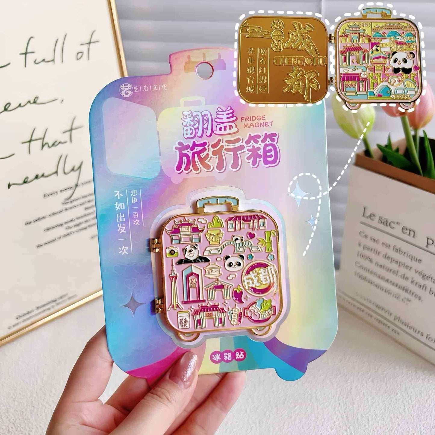 🐼 Panda Magnet Decor – Adorable & Functional Home and Office Decor with Tea Culture Theme