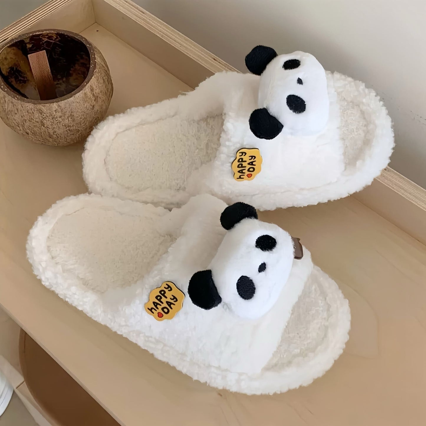 ๐พ Panda Hug Slippers โ Ultra-Soft & Adorably Comfy House Shoes