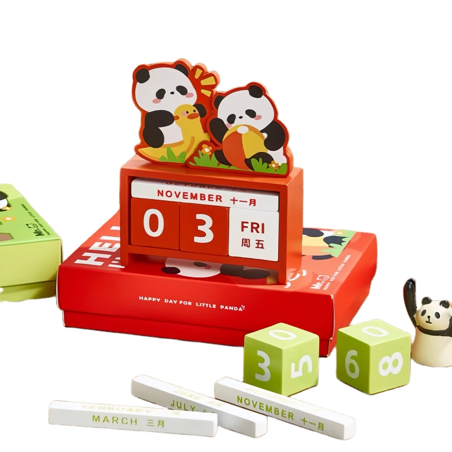 Adorable Panda Forever Calendar โ Fun & Functional Desk Ornament