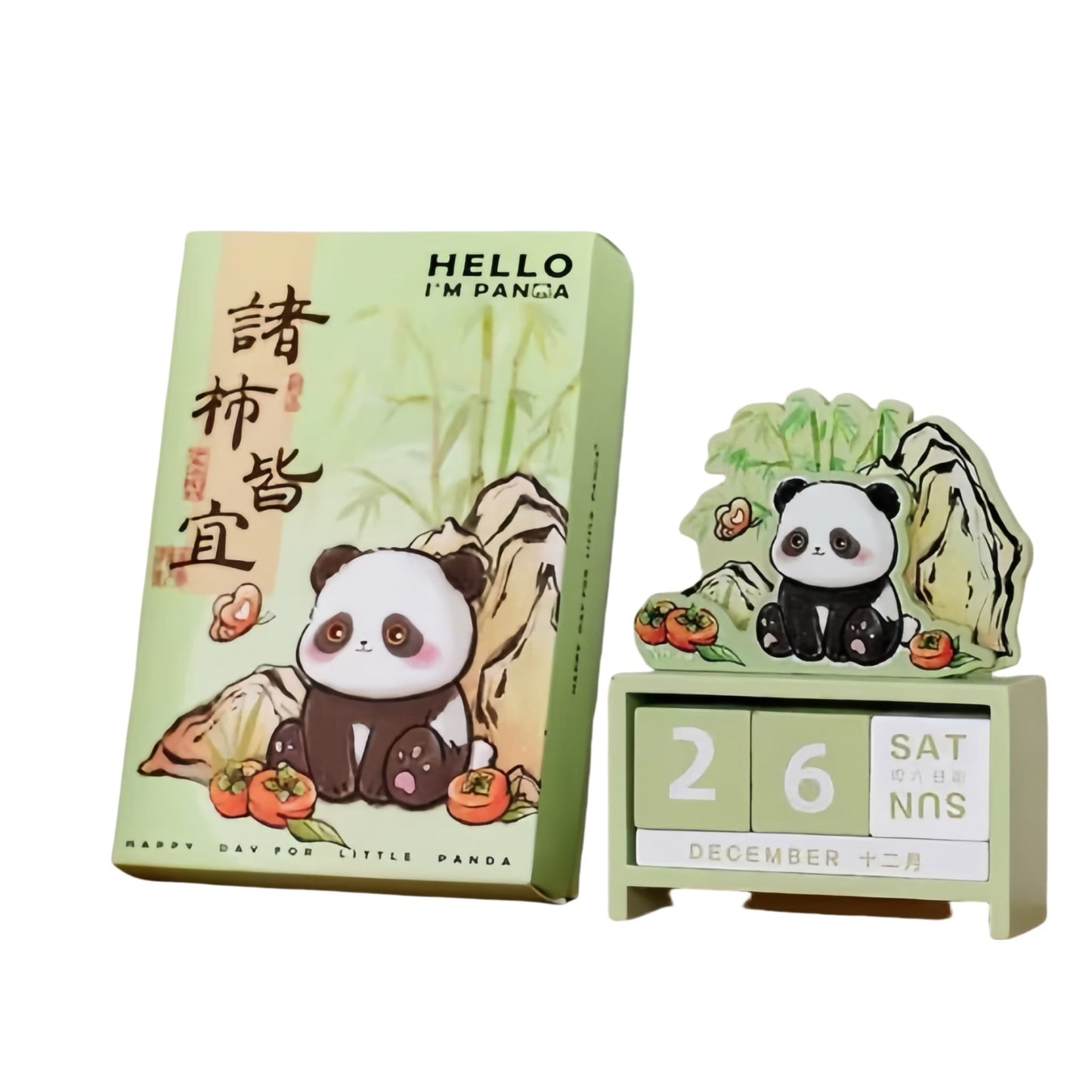 Adorable Panda Forever Calendar โ Fun & Functional Desk Ornament