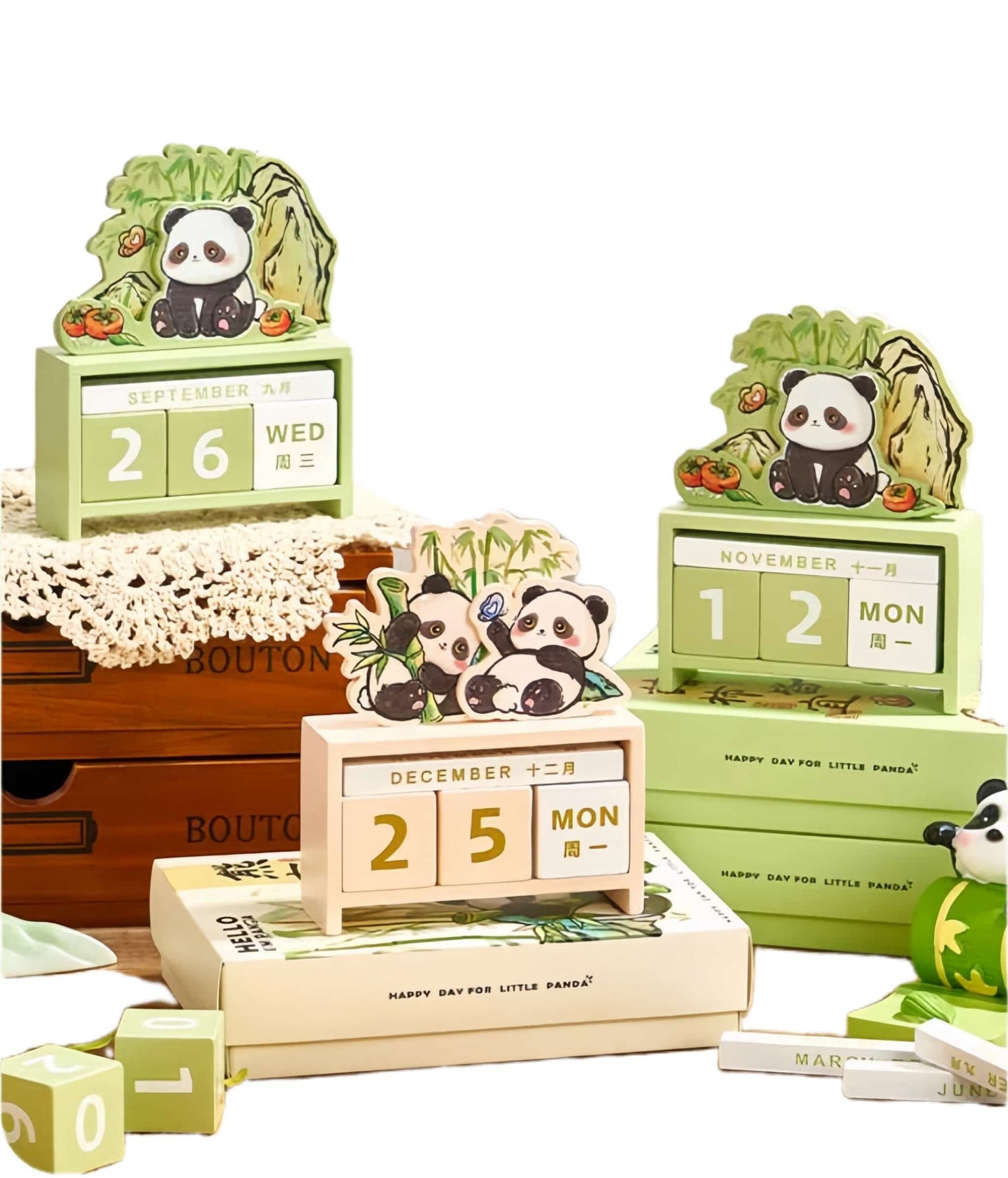 Adorable Panda Forever Calendar โ Fun & Functional Desk Ornament