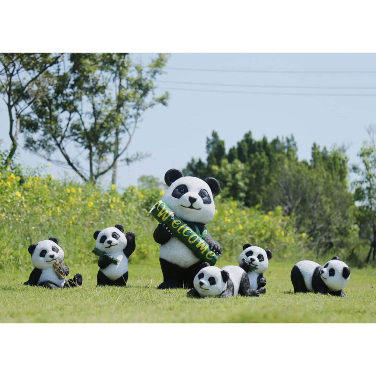Escultura de panda personalizable: un toque artístico único para tu espacio 🐼🎨