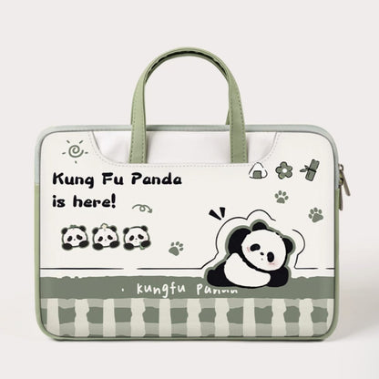 Funda para portátil Panda: bonita y protectora funda de transporte con asa y correa para el hombro