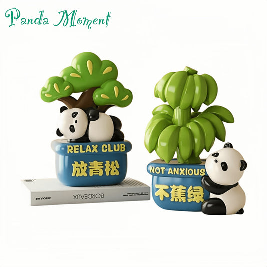 Cute Panda Desktop Ornament – Eastern Wordplay Inspired Decor