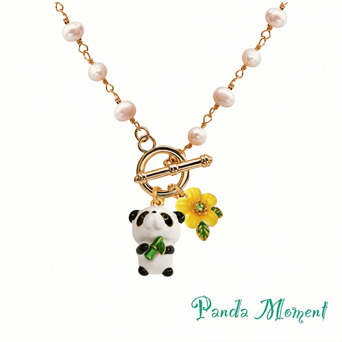 Panda Charm Pendant – A Playful Touch of Whimsy for Your Look 🐼✨