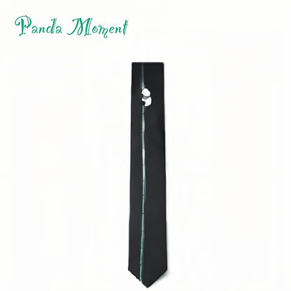 Corbata de seda Panda: un equilibrio perfecto entre elegancia y personalidad 🐼🎩