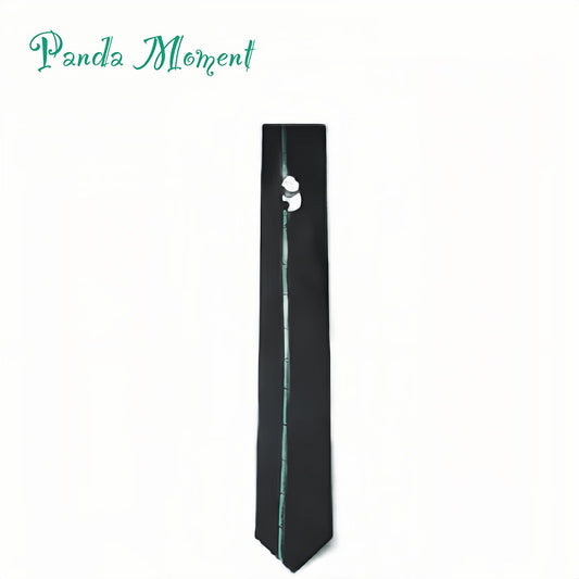 Corbata de seda Panda: un equilibrio perfecto entre elegancia y personalidad 🐼🎩