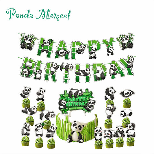 Set de globos de panda: ¡Añade un toque de ternura a tu fiesta!