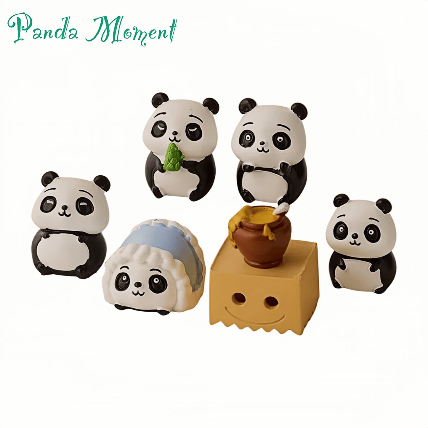 Adorno de resina con temática de panda: una decoración encantadora para cualquier espacio