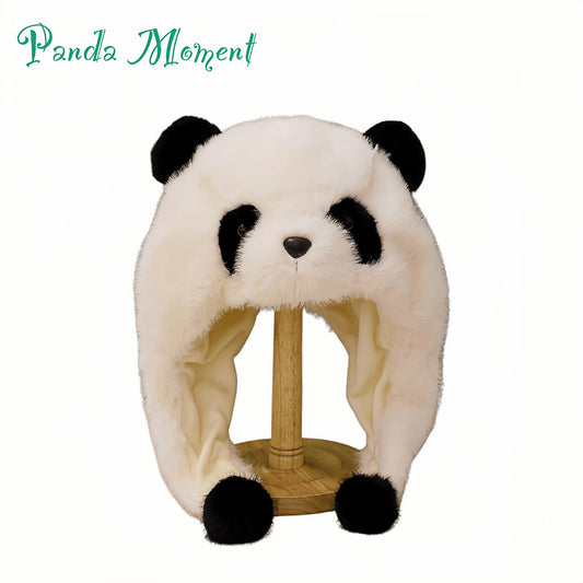 Lindo gorro de panda: un accesorio invernal acogedor, divertido e irresistible