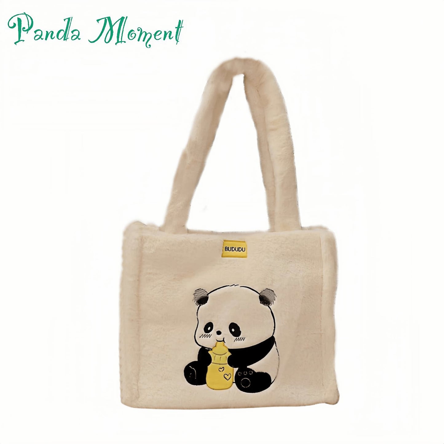 🐼 Fluffy Panda Plush Bag – Cute & Comfy Accessory for On-the-Go Panda Fans