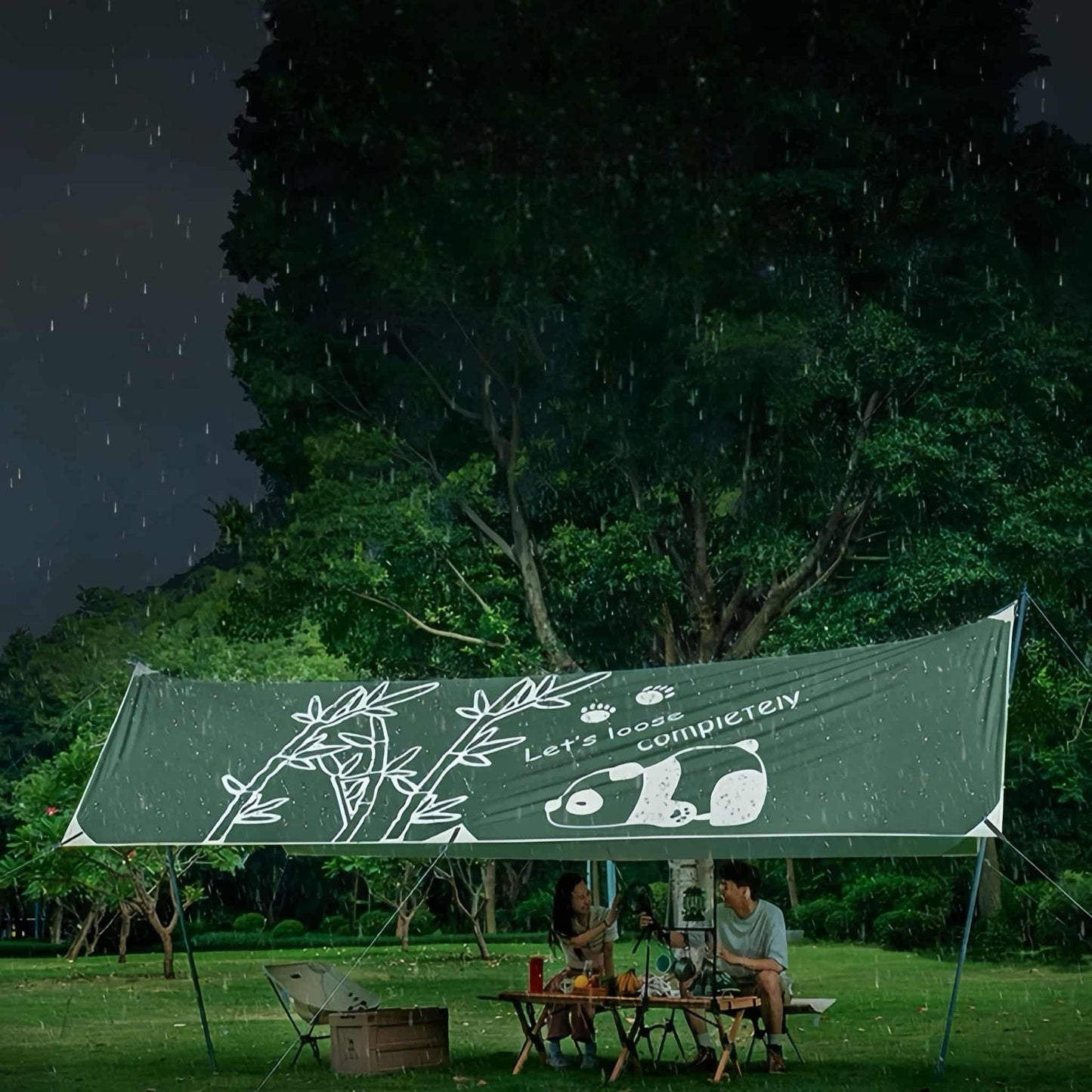 Tienda de campaña Panda: un refugio espacioso y elegante para 6-10 personas 🐼⛺️🌞