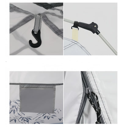 Tienda de campaña desplegable Ink Panda: ¡tu sitio de camping espectacular!