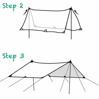 Tienda de campaña Panda: un refugio espacioso y elegante para 6-10 personas 🐼⛺️🌞