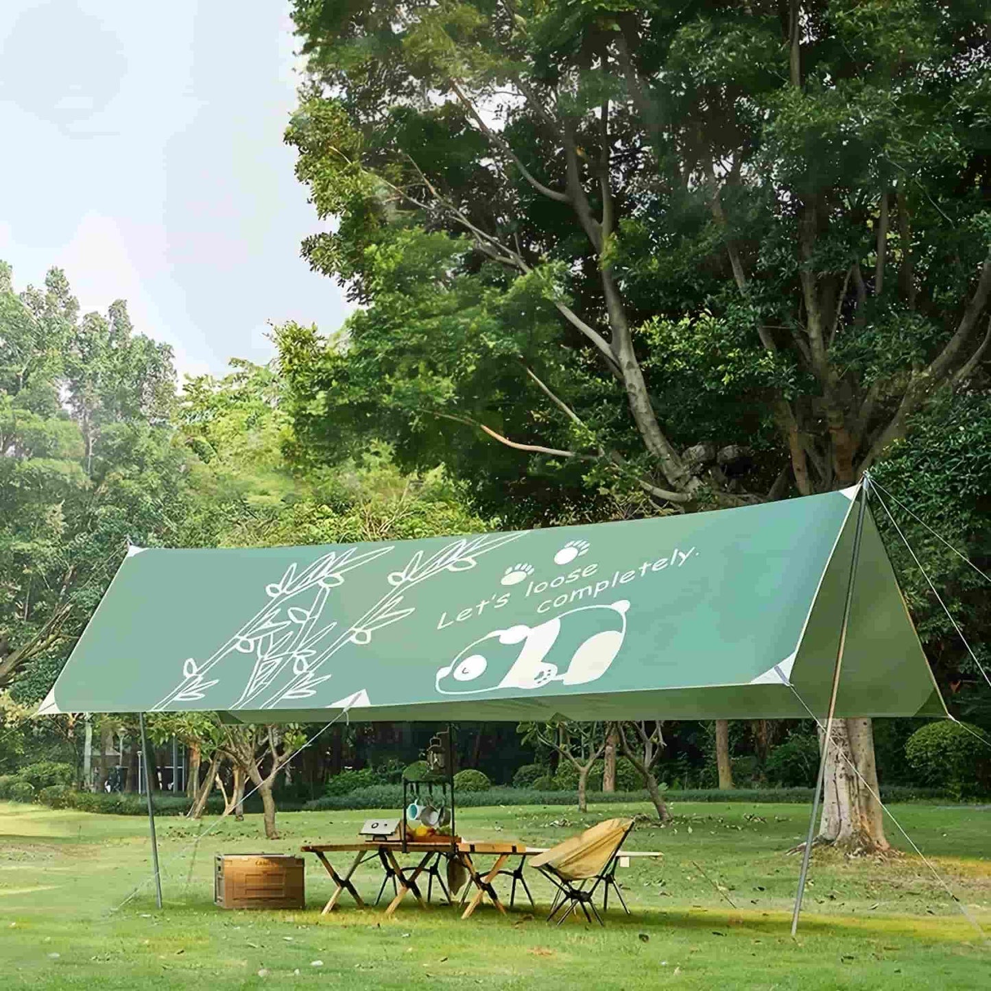 Tienda de campaña Panda: un refugio espacioso y elegante para 6-10 personas 🐼⛺️🌞