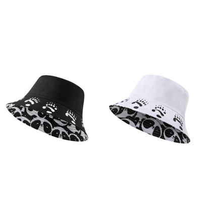 パンダリバーシブルサンハット – スタイリッシュさとパンダの楽しさが融合！🐼🧢