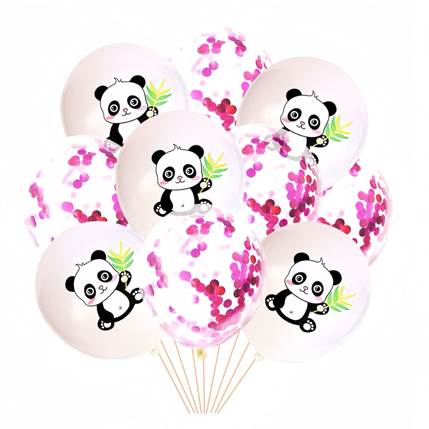 Set de globos con forma de panda: ¡Añade un toque de ternura a tu fiesta! 🎉🐼