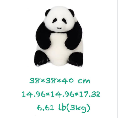 He Hua Panda Twins - Handcrafted Limited Edition Panda Plush with Realistic Features 🐼💖