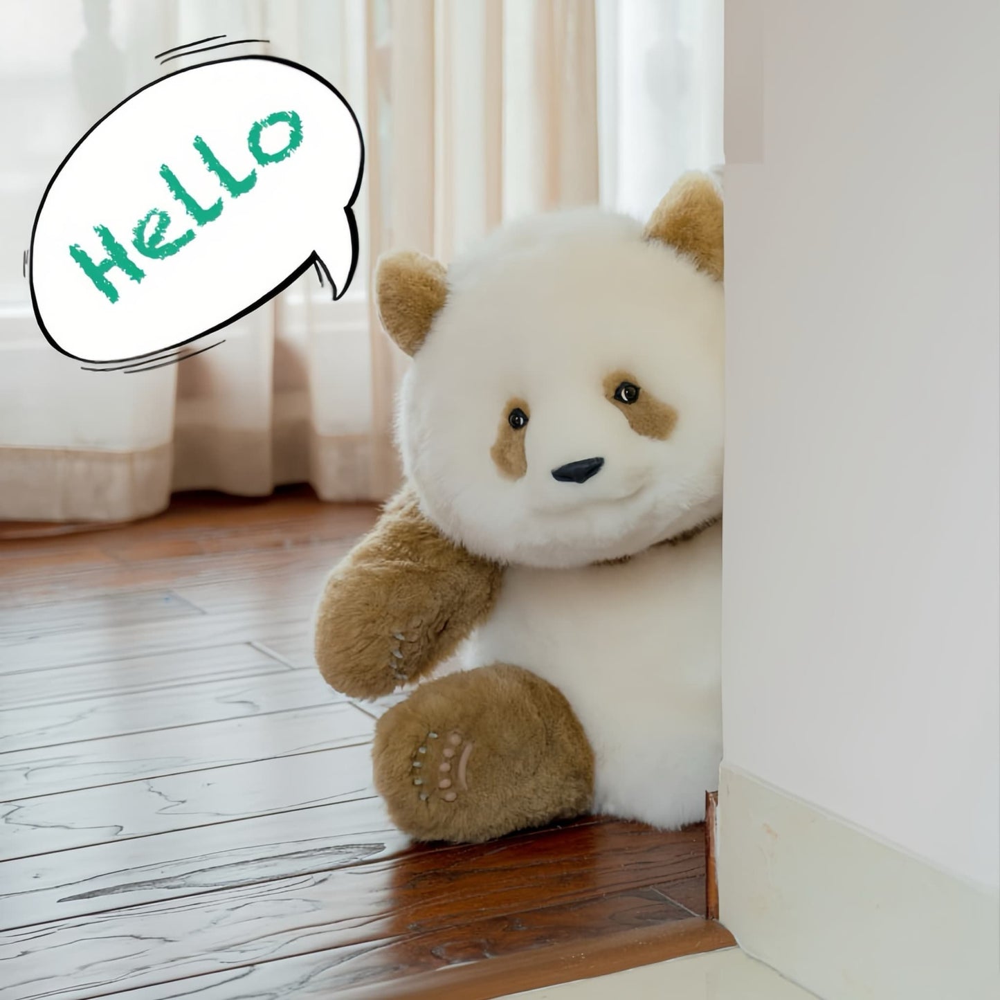 Qi Zai Panda: el raro peluche de panda marrón 🐼💖