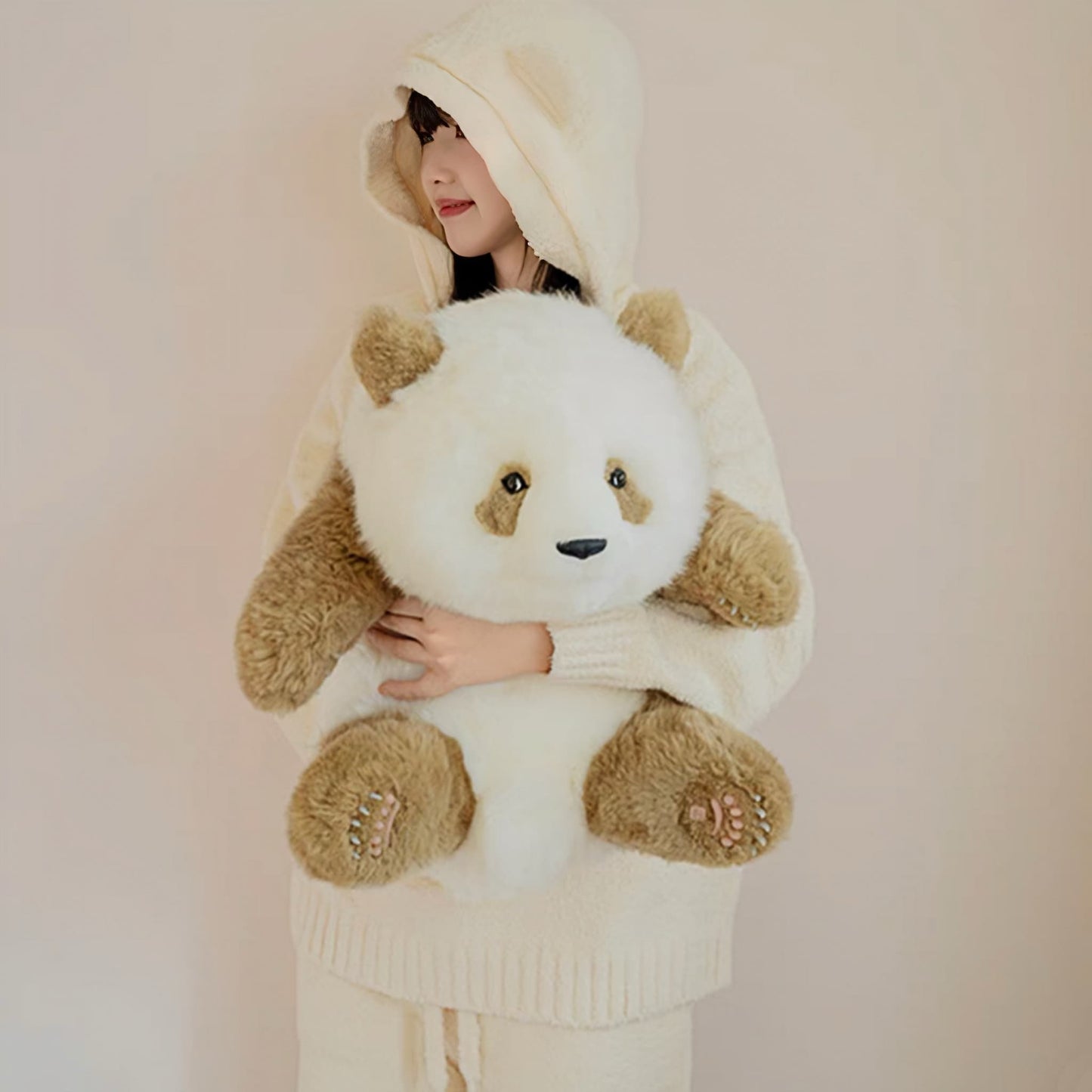 Qi Zai Panda: el raro peluche de panda marrón 🐼💖
