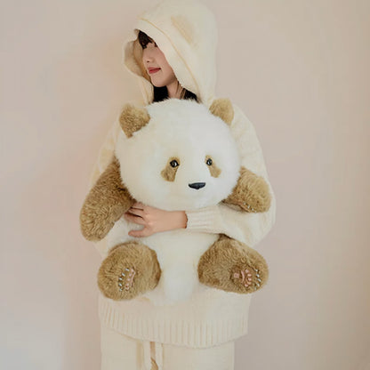 Qi Zai Panda: el raro peluche de panda marrón 🐼💖