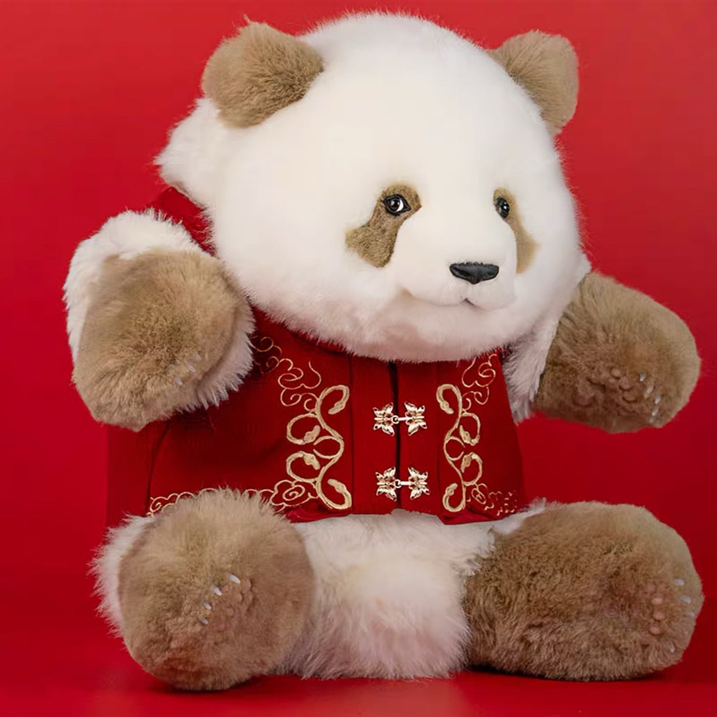 Qi Zai Panda: el raro peluche de panda marrón 🐼💖