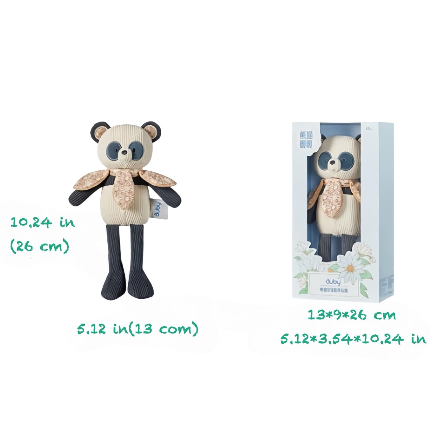 Adorable Panda Stuffed Animal with Removable Scarf – Comfort Toy for Children and Adults