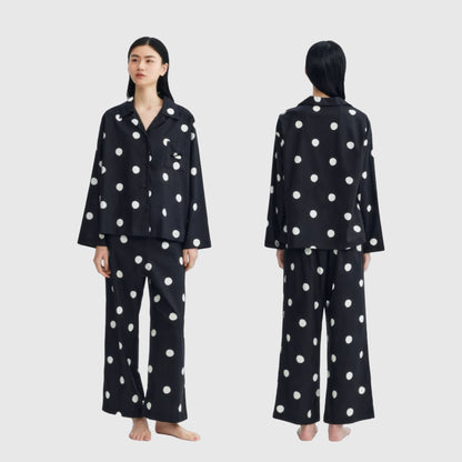 🐼 Panda Pajama Set – Cute & Cozy Sleepwear with Panda Yoga Embroidery