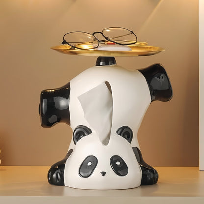 Adorable Panda Ceramic Storage – Multifunctional Organizer for Keys, Cosmetics & More