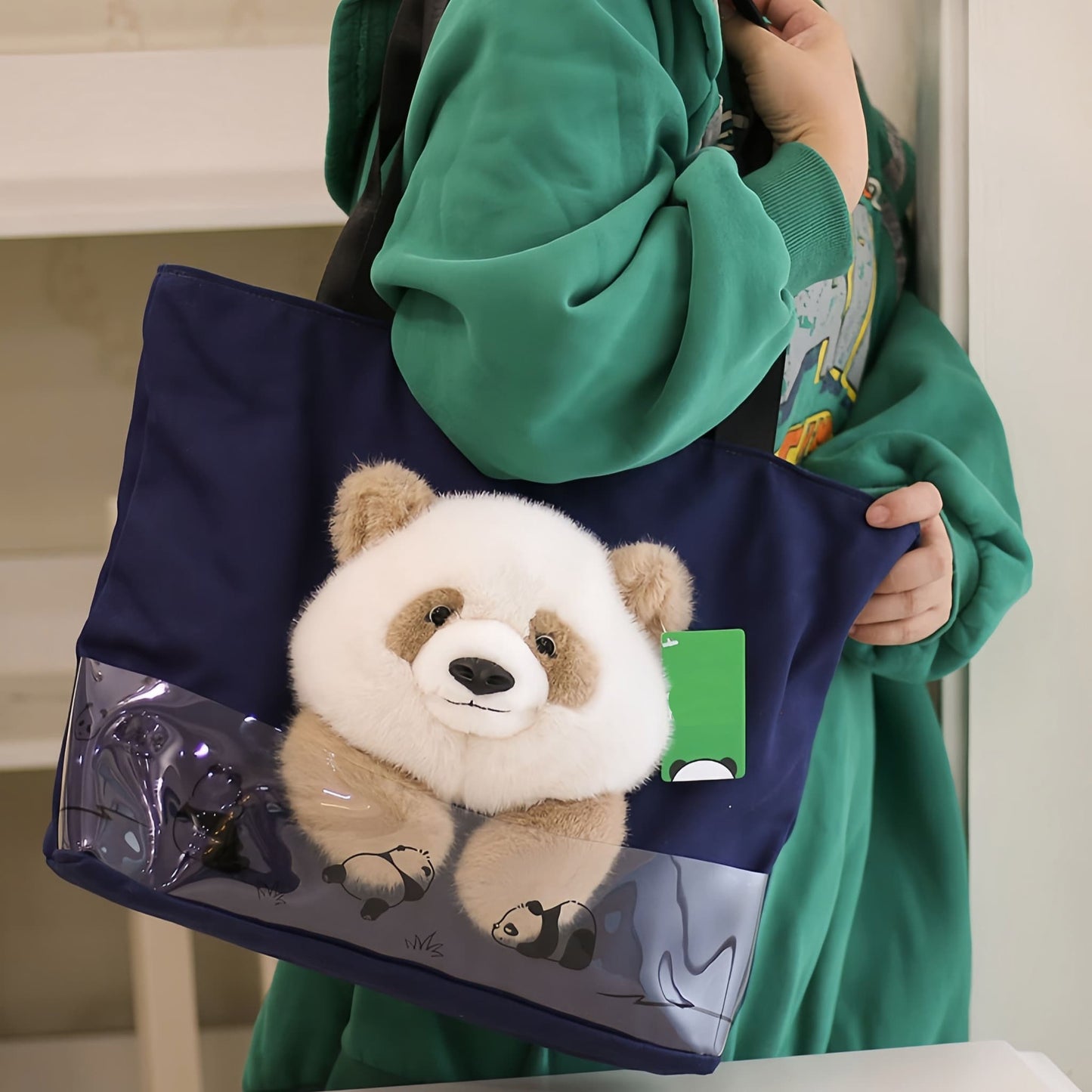 Panda Lovers’ Canvas Tote – Fun & Functional Bag for Women & Teens