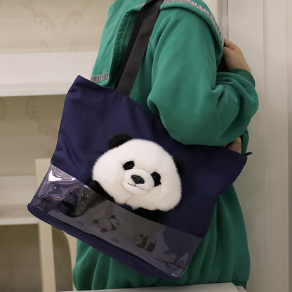 Panda Lovers’ Canvas Tote – Fun & Functional Bag for Women & Teens