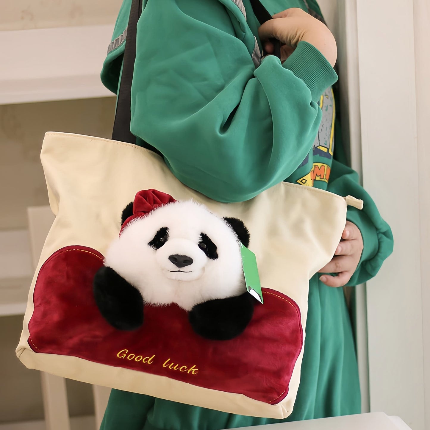 Panda Lovers’ Canvas Tote – Fun & Functional Bag for Women & Teens