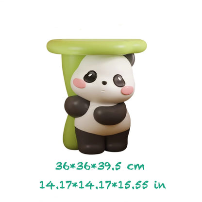 Mesa de centro y espacio de almacenamiento con temática de panda: adorable, práctica y llena de encanto 🐼💖