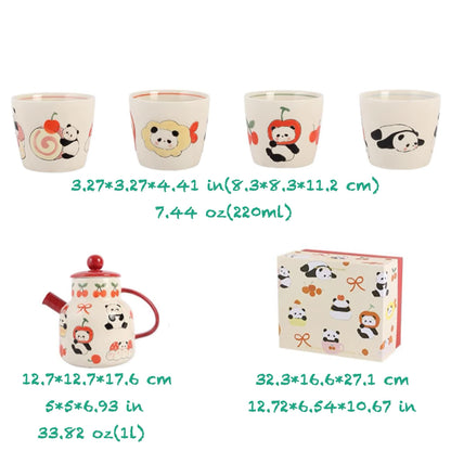 パンダの陶器マグカップ – 飲み物を抱きしめる最高の贈り物🐼☕