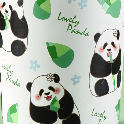 🐼 パンダタンブラー – 304ステンレススチールライナー付きのキュートで機能的なドリンクウェア