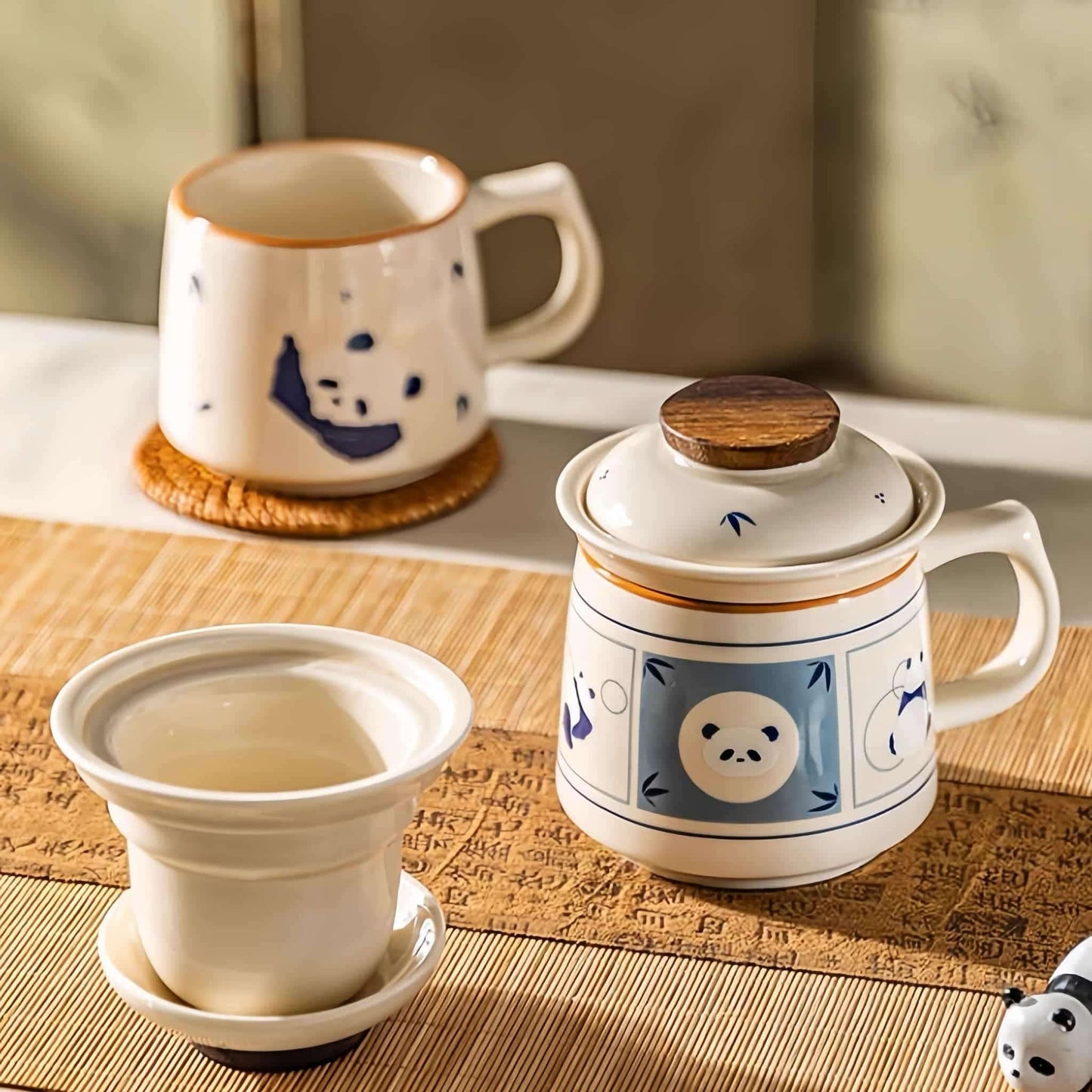 🐼 パンダの陶器マグカップ – パンダ好きの方へのギフトボックス付き高温焼成コーヒー＆ティーカップ